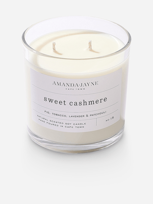 Amanda-Jayne Sweet Cashmere Double Wick Soy Candle