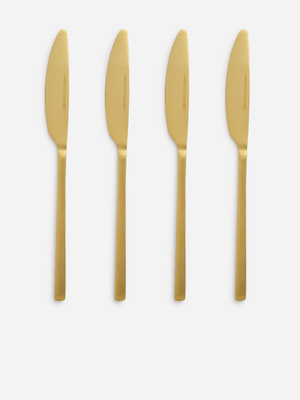 Jet Home Gold 4 Piece Knife Set