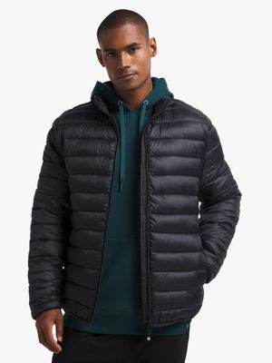 TS Mens Dynamic Funnel Black Puffer Jacket