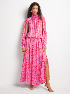 Women's Me&B Pink The Darling Flower Dress