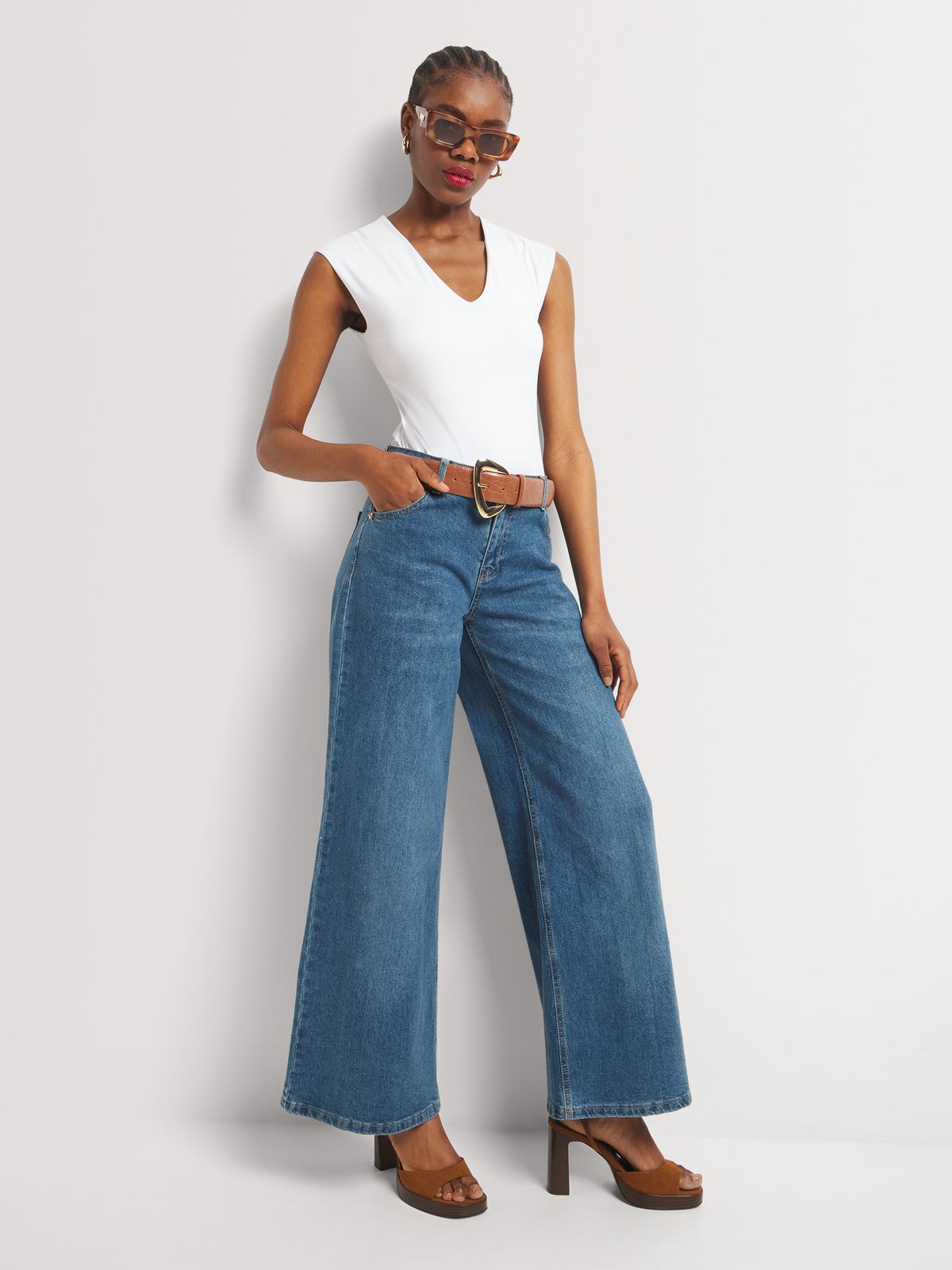 Polyamide V-Neck Bodysuit | Bash