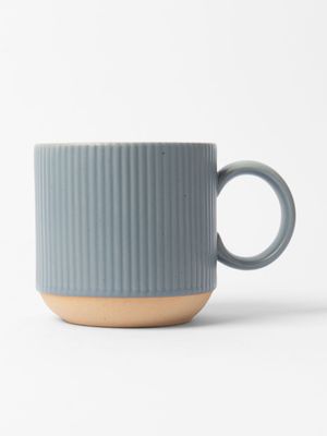 Fluted Mug Blue 400ml