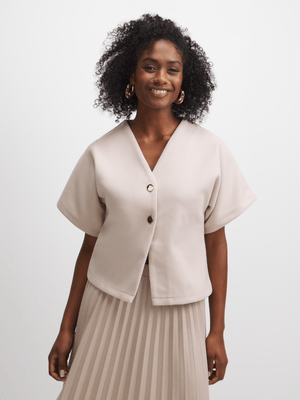 Jet Women's Tobacco Melton Blouse
