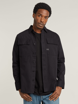 G-Star Men's CPO Regular Black Shirt