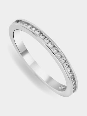 Cheté Circle Of Life Sterling Silver & Cubic Zirconia Channel Anniversary Ring