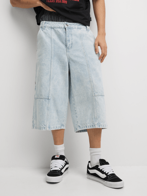 The FIX Men's Light Wash Carpenter Denim Shorts