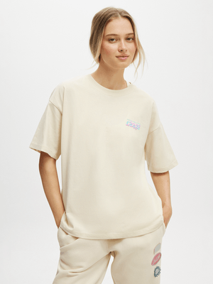 Women's Cotton On White Active Graphic T-Shirt