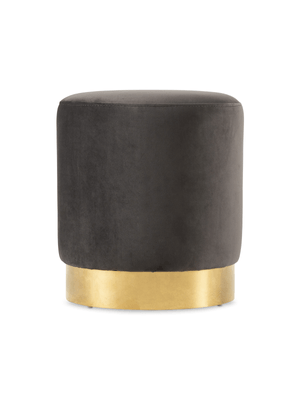 Mase Ottoman LuxGuard Velvet Anthracite