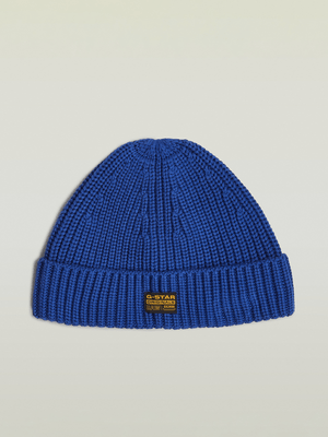 G-Star Men's Originals Fisherman Blue Beanie