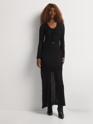 Lace Column Dress