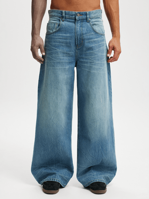 Men's Cotton On Blue Super Baggy Balloon Jean