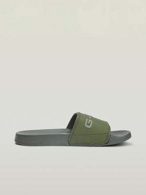 G-Star Men's Cart V TPU Green/Grey Slides