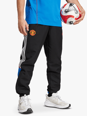 adidas Mens Manchester United Urban Black Trackpants
