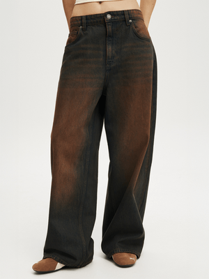 Women's Cotton On Brown Boyfriend Super Baggy Jeans
