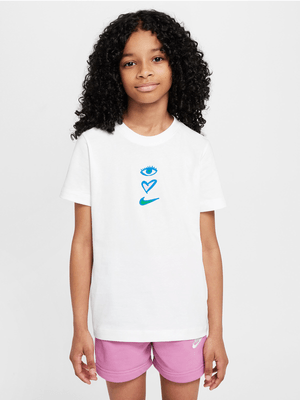 Nike Girls Youth NSW White T-shirt