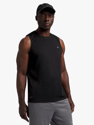 TS Mens Dri-Tech® Black Performance Muscle Hugger Vest
