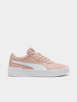 Puma Junior Grade-School Carina 3.0 Pink/White Sneakers
