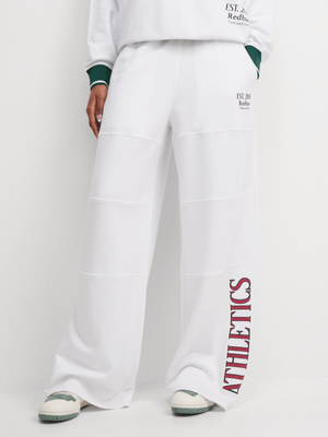 Redbat Athletics Women's White Jogger