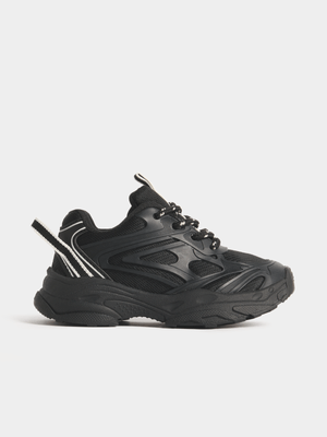 Jet Older Boys Black Chunky Sneakers