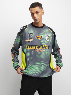 Redbat Athletics Men's Black Motorcross T-Shirt