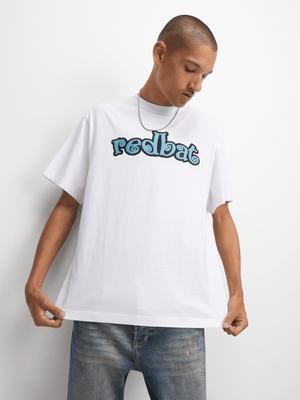 Redbat Men's White Relaxed T-Shirt