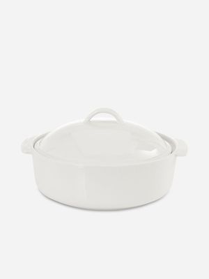 Aurora Round Porcelain Casserole With Lid 30cm