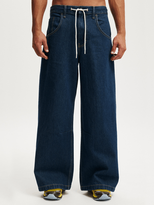 Men's Cotton On Blue Y2k Super Wide Jean