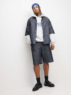The FIX Men's Blue Co-Ord Western Shorts