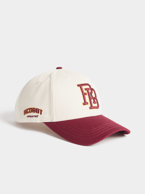 Redbat Athletics Unisex Colour Block Burgundy/Stone Cap