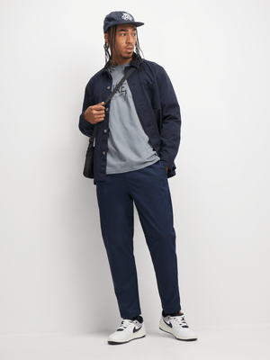 Nike Men's Club Navy Woven Tapered Pants
