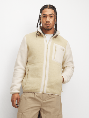 The North Face Men's Yumiori Beige Full Zip Fleece Jacket