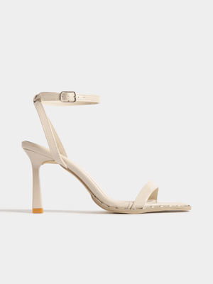 Jet Women's Ecru Studded Heels