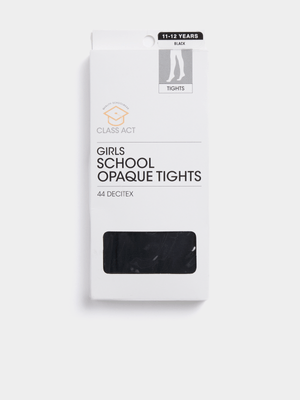 Jet Girls Black Opague School Tights