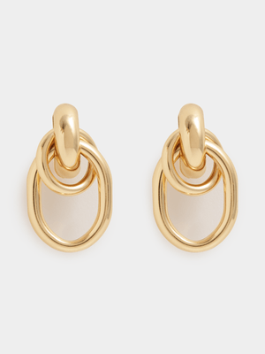 The FIX Women's Gold Linked Knot Earrings