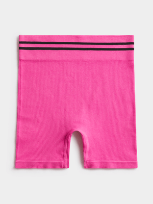Jet Teen Girls Pink Rib Netball Short