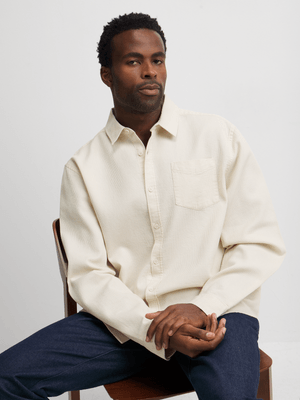 Exact Men's Natural Textured Shirt