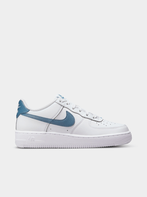 Nike Junior Air Force 1 White/Metallic Silver Sneaker