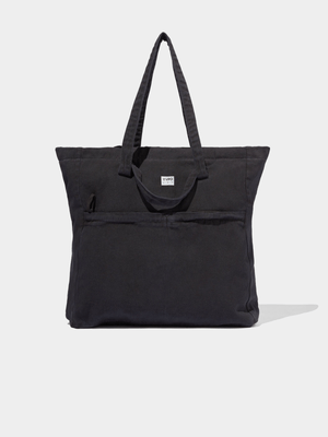 TYPO Black Wellness Tote Bag