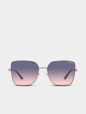 Vogue Eyewear Pink Gold 58 Sunglasses