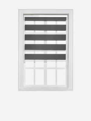 Zebra Roller Blind Dark Grey 200x220cm