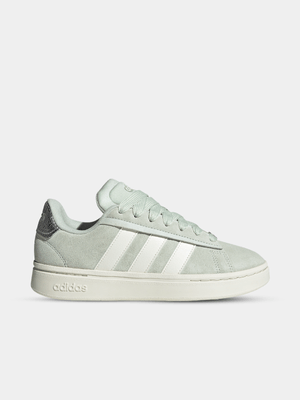 adidas Womens Grand Court Alpha 00s Green/White/Silver Sneakers