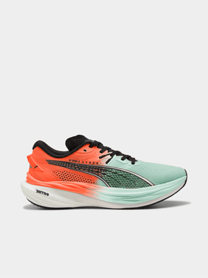 Puma Mens Deviate Nitro 3 Hyrox Red/Blue Running Shoes