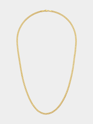 Yellow Gold Air Solid Curb Chain