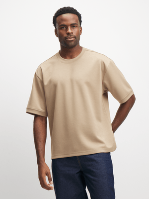 Exact Men's Natural Oversized T-Shirt