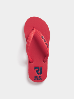 Relay Jeans Men's EVA Red Flip Flops