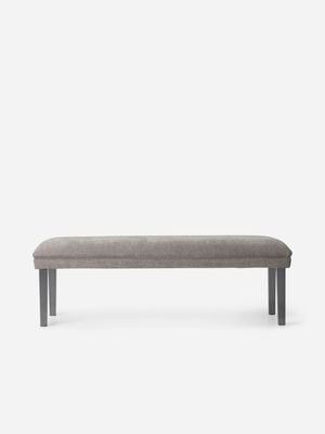 Sally Acrylic Smoke Bench Lino Silver