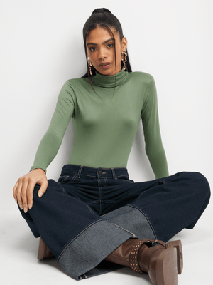 The FIX Women's Fatigue Polo Neck Top