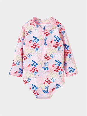 Cotton On Baby Multi Lucy Long Sleeve Ruffle Back Swimsuit