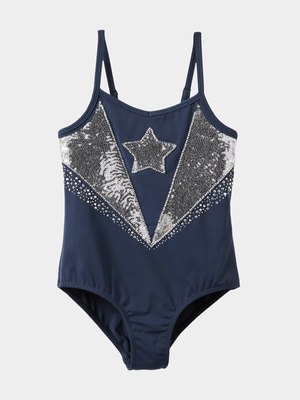 Cotton On Kids Navy Lexie Sleeveless Leotard