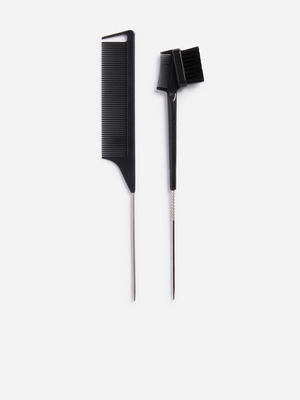 Colours Limited 2 Piece Edge & Fine Tooth Tail Comb Set